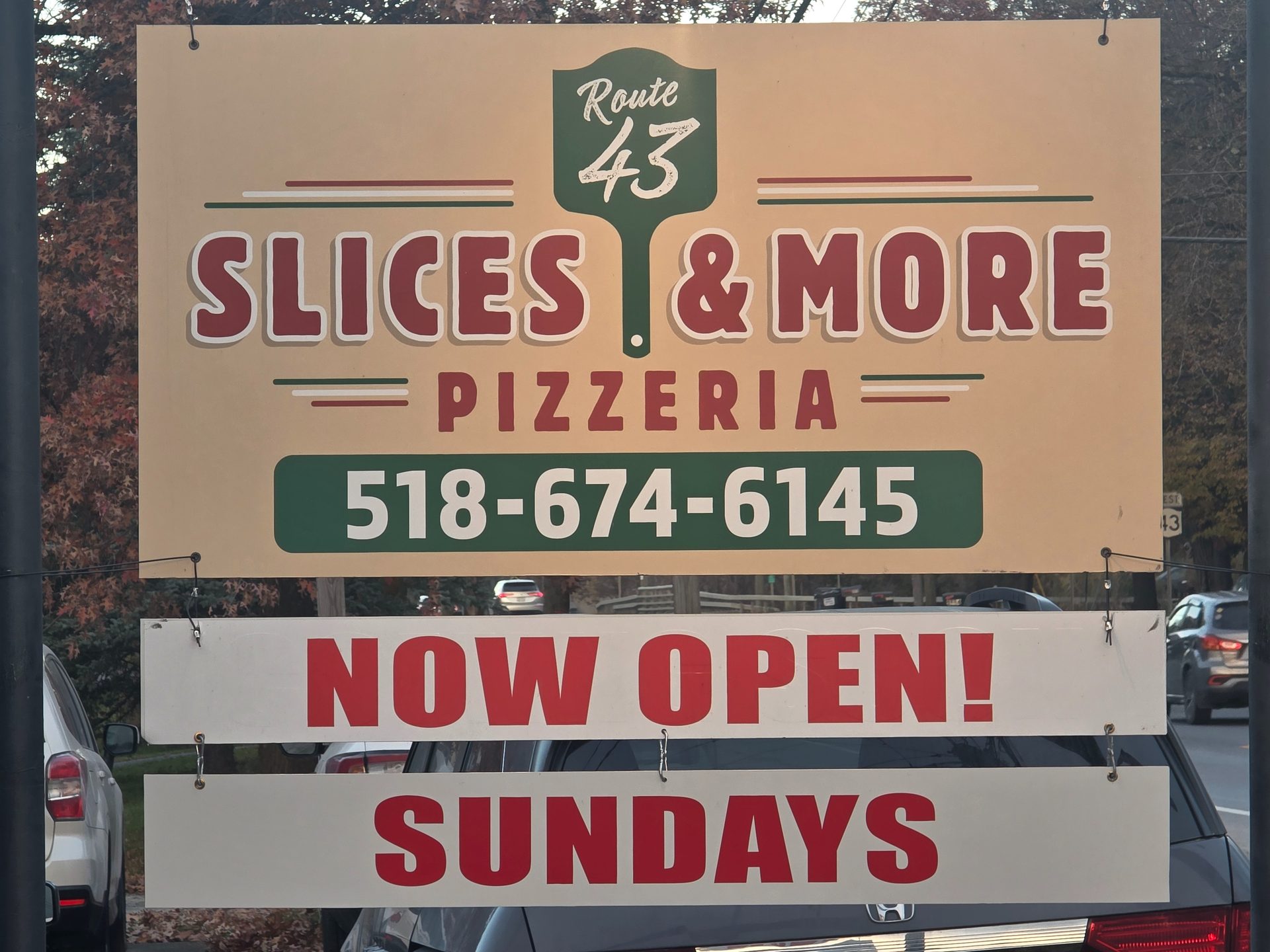 The new Route 43 Slices and More location